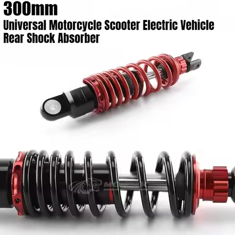 300mm Universal Motorcycle Rear Shock Absorber Norton Integrated Adjustable for Kawasaki Honda Yamah