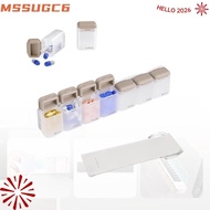 MSSUGC6 Weekly Pill Organizer Magnetic, Water Proof 7 Day 1 Time a Day Removable Pill Box, Portable 