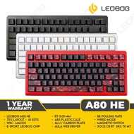 LEOBOG A80 HE Keyboard Hall Effect 75% Rapid Trigger 8KHz Magnetic Switch