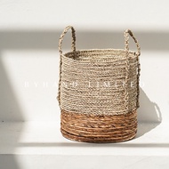 Byhand Limited Seagrass BASKET Home Decor Laundry/ Woven Decorative/ SAVVA BASKET L/