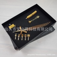 Retro Fire Lacquer Wax Seal Feather Pen Set European Style Feather Pen Bronze Carved Rod Feather Dip