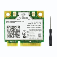Wireless Card 7260HMW WiFi Card, Dual-Band Wireless-AC 7260 Mini PCIe Network Adapter Support 4.2 Bl