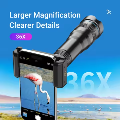 APEXEL 60X monocular telescope 36X 28X long range HD Zoom Mobile Telephoto Lens telescope for cell p