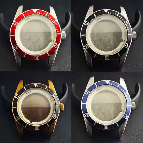 Suitable for Miyota 8215 Movement Watch Case 41mm sapphire glass men watch fit Miyota 8215 movement 