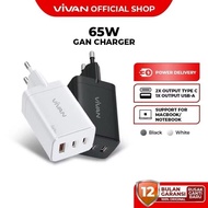 VIVAN Power C65 Batok Charger QUICK CHARGER GaN charger 65W