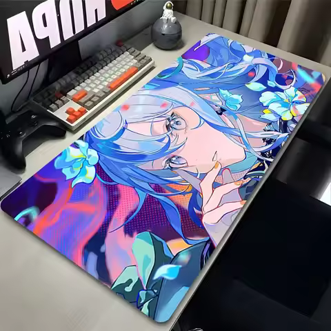 Hololive Hoshimachi Suisei Cute Desk Mat Pc Accessories Large Mousepad Anime Kawaii Carpet Cartoon G