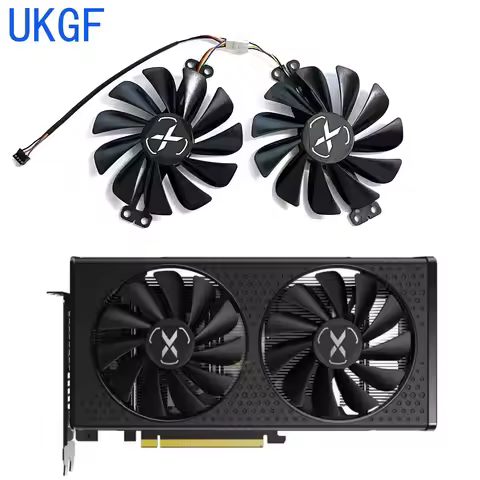 95MM FY010010M12LPA FDC10U12S9-C RX6600 6600XT Graphics Card Fan For XFX Radeon RX 6600 XT Gaming Vi