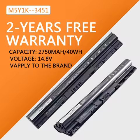 M5Y1K 40Wh 14.8V 2800mAh Laptop Battery K185W For DELL Vostro 3451 3458 3551 3558 V3458 V3451 N3558 