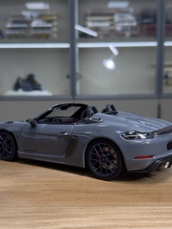 Mini Cut 1: 18 Porsche 718 SPYDER RS 2024 WEISSACH Alloy Car Model