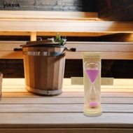 yuksok Sauna Hourglass Sand Timer 15 Minutes Wooden Hourglass Sauna Versatile Heat