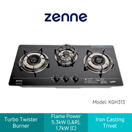 ZENNE BUILT IN HOB GLASS 3 BURNER MODEL:KGH-313EN