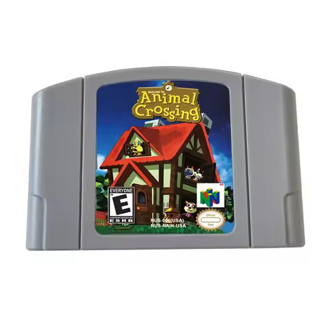 LinkB7 - 64 Bit Video Game Animalcross, Starcraft 64, Megaman 64 For N64 Games Cartridge NTSC-U For 