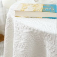 INS Style Thicken Table Cloth Fabric Cotton Linen Simple Ins Rectangular Table Cloth Coffee Table De