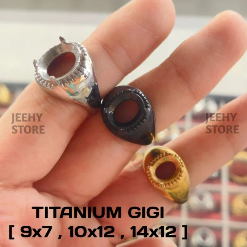 RING CINCIN TITANIUM GIGI 9x7 12x10 14x12