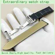 Genuine Leather Men Women Watch Strap For CARTIER LONGINES CASIO OMEGA