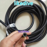 1 Meters 10mm×5mm/10mmx6mm/9mmx6mm Speargun Rubber Red Spearfishing Sling DIY Rubber Tube Spear Gun 