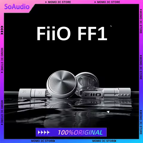 FiiO FF1 3.5mm HIFI Music Wired Bass Earbud 14.2mm Dynamic HD Microphone Earphone for Gaming Meeting