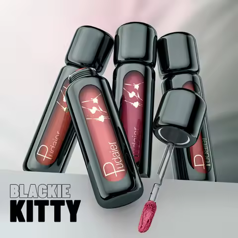 Pudaier 9 Colors Matte Lip Mousse | Highly Pigmented Velvet Finish | Kiss Proof Non Transfer | Makeu