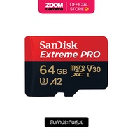 Sandisk Extreme Pro 64GB MicroSDXC U3 V30 A2 R200/W90 SDSQXCU-064G-GN6MA (ประกันศูนย์)