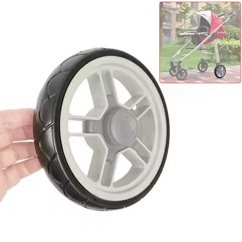 Stroller Rear Tire For Uppababy Cruz V1 Pushchair Back Wheel PU Tubeless Tyre Cover Wheel Casing Bab