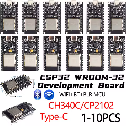 ESP32 WROOM-32 ESP32-S Development Board WiFi+Bluetooth-compatible TYPE-C ESP32 30Pin ESP32 Nodemcu 