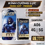 Samsung A06 4G 5G premium transparent tempered glass full screen sharkcase phone screen protector
