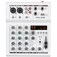 NickWinsMusic Audio mixer มิกเซอร์มืออาชีพ ปลั๊ก USB 99DSP เชื่อมต่อ Bluetooth/KTV ฯลฯ