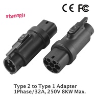 IEC62196 Type 2 to SAE J1772 Type 1 EV Adapter Charging Convertor 250V 32A Type2 to Type1 Charger Co