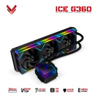 VSP ICE G360 AIO Water Cooler (Black/White) – 360mm LED ARGB CPU Cooler