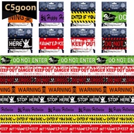 C5GOON Halloween Warning Tape Caution Barrier Festival Warning Streamer Spooky Party Haunted House O