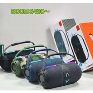 Loa bluetooth không dây mini boombox S480 bass mạnh âm thanh hay đèn led công suất 20W pin trâu