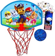 Nick Shop Paw Patrol Basketball Hoop Bundle ~ Paw Patrol Indoor Basketball Hoop Paw Patrol Toys with Paw Patrol Stickers and More! (Paw Patrol Toys and Games for Kids)