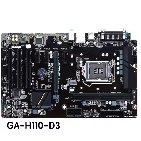 For Gigabyte GA-H110-D3 Desktop Motherboard H110 D3 LGA 1151 DDR4 Mainboard 100% Tested OK Fully Wor