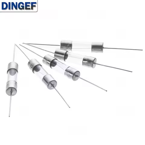 10PCS 5*20mm Axial Glass Fuse Fast Slow Blow 250V With Lead Wire 5*20 F 0.5A/1A/2A/3A/3.15A/4A/5A/6.
