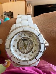 Chanel j12白色陶瓷鑽石手錶 Cf mini classic  jumbo