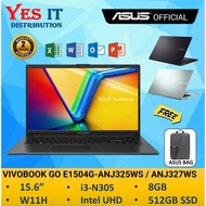 ASUS VIVOBOOK GO E1504G-ANJ325WS / E1504G-ANJ327WS LAPTOP (i3-N305/ 8GB/ 512GB SSD/ 15.6'' FHD/ W11 