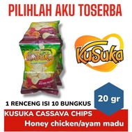 KUSUKA Keripik Singkong AYAM MADU RENCENG - ( HARGA 1 RENCENG )