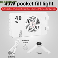 GADGETGLOW​ RGB LED Camera Light, 40W 2800-9000K Mini LED Video Lamp, Multi-functional 4400mAh Batte