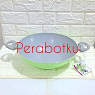 HIJAU Wok Kirin Sasando Neo 32cm/frying Pan Non-Stick Aluminum Frying Pan Green