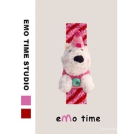 emo Original Winter Love Song West Highland Car Striped Seatbelt Car Accessories Shoulder Pad Anti-W