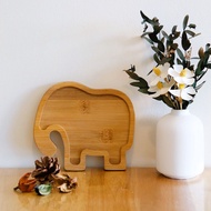 Wooden bamboo tray plate home kitchen decoration nature muji rustic