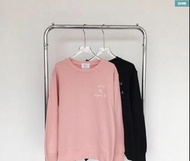AGNES.B前印花百搭休閒圓領衛衣