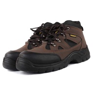 JS-073 Safety Steel Toe Shoes Construction Safety Shoes Brown Hi- cut.