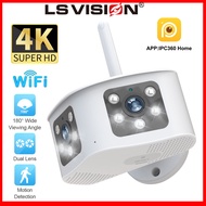 [HH6F] LS VISION กล้องวงจรปิดไร้สาย4K 8MP กล้องวงจรปิดกลางแจ้ง Wi-Fi กันน้ำมุมกว้างมาก180 ° 10X ตรวจ