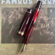 New Wing Sung 630 Brief Fountain Pen Iraurita Nib 0.5~0.7mm Nib Piston Resin Gold Clip Pen Stationer