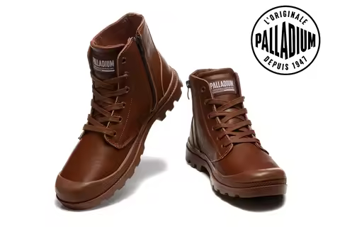 Classic PALLADIUM Outdoor Pampa Men Women Soldiers Boots Leather Zipper Ankle Boots Outdoor Dual Pur