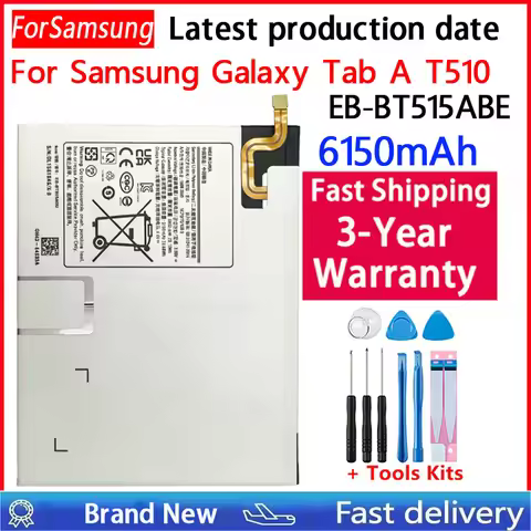 EB-BT515ABU 6150mAh Tablet Battery For Samsung Galaxy Tab A 10.1 2019 SM-T510 T510 T515 T517 Batteri