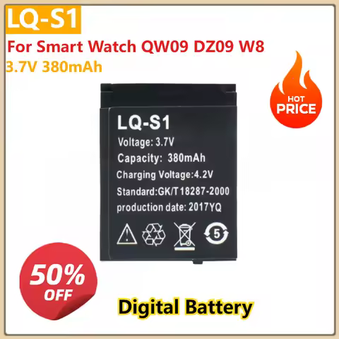 For Smart Watch QW09 DZ09 W8 LQ-S1 For GTF Smart Watch Battery 3.7V 380mAh GTF Durable lithium Recha