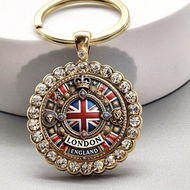 1pc Vintage London England Keychain, Suitable For Bag And Car Decoration, Ideal Gift For Anniversary
