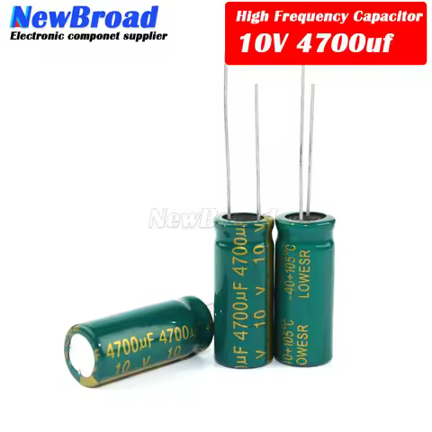 10PCS Aluminum electrolytic capacitor 4700UF 10V 16V 25V 35V 50V 63V high frequency low resistance l